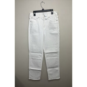 J Crew 90s Classic Straight Fit Jeans Womens 26 White Wash High Rise READ